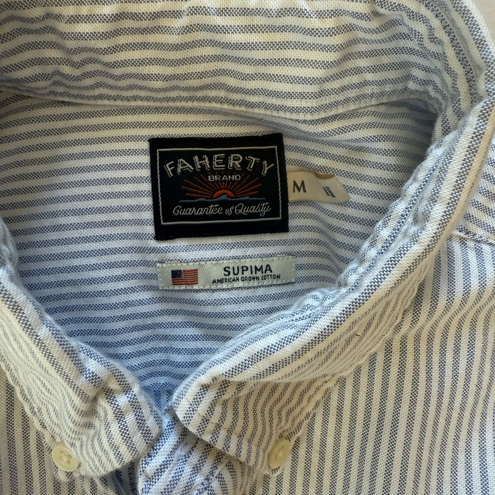 Faherty stretch Oxford shirts x 2 - Picture 6 of 6